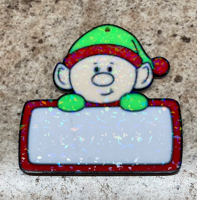 duende presente etiqueta by pernas arte moeda distintivos feriado natal 3d print model - Mito3D