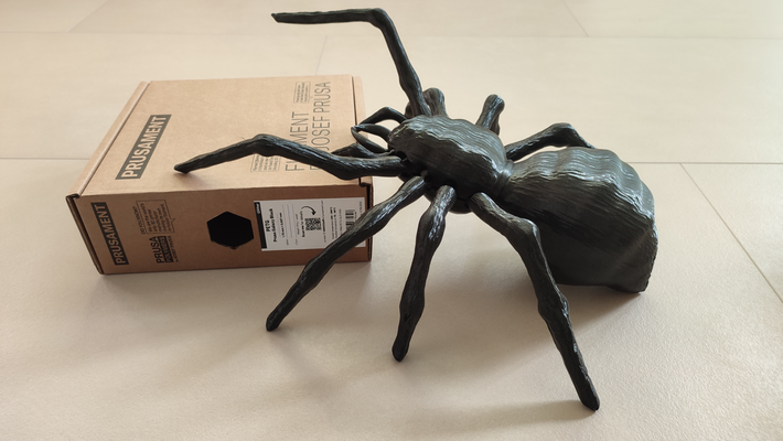giant vase mode spider - posable halloween print in up to 90cm 35inch by maker81 household decor scary spinne tarantula vasemode spiralize huge a1mini bambu prusa creality artillery voron 3d print model - Mito3D