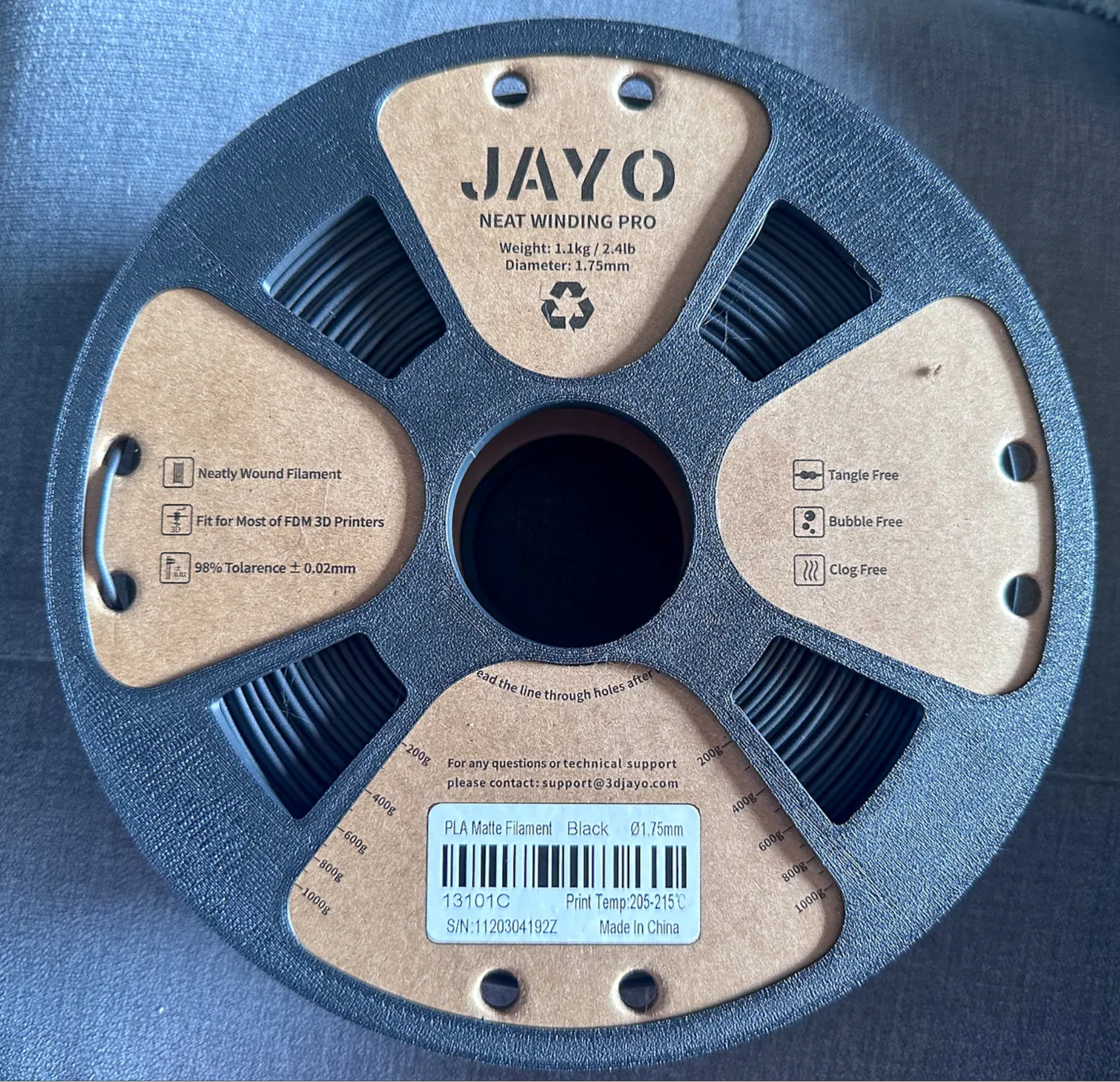 jayo karton spule adapter by würfelbox 3d drucker zubehör bambu bambulab ams spooladapter 3D print model - Mito3D