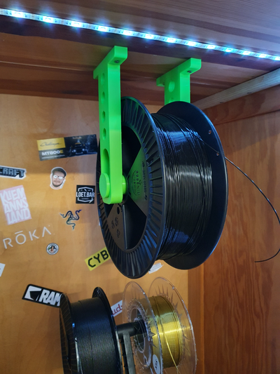ultimative big spool holder 25kg or by 3dcheck 3d printer accessories roll filament material petg management enclosure enclosureparts robust robustdesign 3d print model - Mito3D