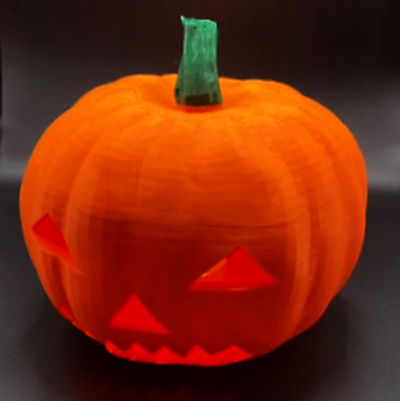 halloween pumpkin jack-o'-lantern holder ring battery operated tea light by user 1702864258 household festivities carved pumkin 3d print model - Mito3D