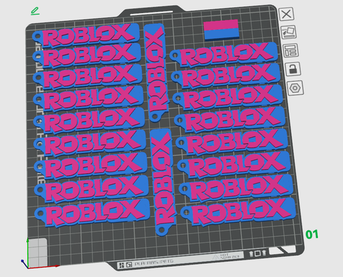 roblox fischio portachiavi remixato by sj scatola arte segni loghi regalare trucco or trattare logo 3d print model - Mito3D