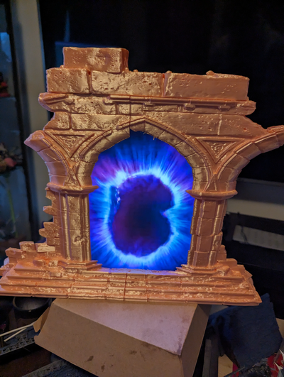ruined archway portal ipad remixed by theantic miniatures architecture dungeonsanddragons dnd 5e ttrpg 3d print model - Mito3D
