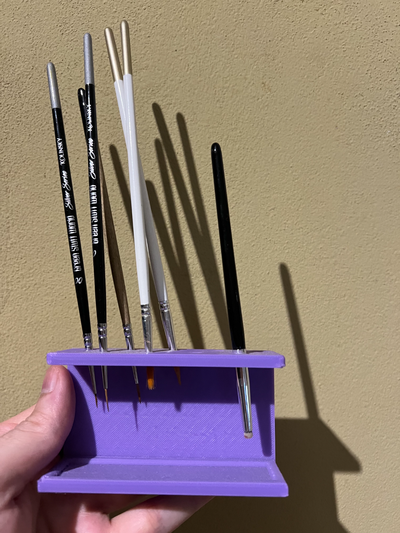 brush holder by gon alo nunes hobby & diy tool painting 3d print model - Mito3D