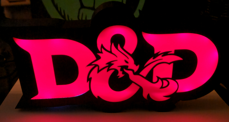 dnd lampe verlies drachen by cayouche haushalt dekor verliese dungeons licht 3d print model - Mito3D