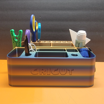 cricut veranstalter by slowpokes werkstatt haushalt büro organisation organisator hersteller werkzeug halter unterstützung farbe multi 3d print model - Mito3D