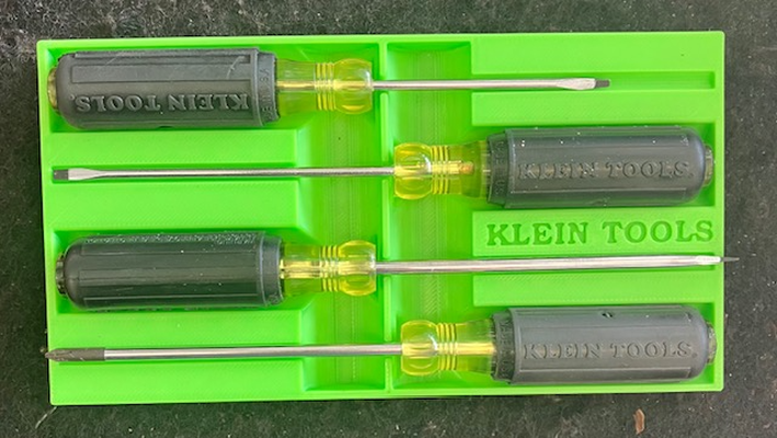 klein mini screwdriver tray 85484 by theracecarshop tools organizers 3d print model - Mito3D
