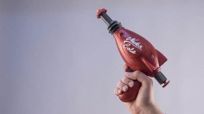 thirst zapper - shoots nerf darts by wekster props & cosplays cola fallout foam functional nuka 3d print model - Mito3D