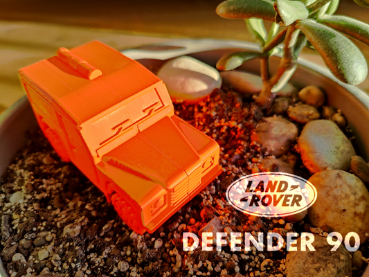 tierra vagabundo defensor 90 by demek3d pasatiempo bricolaje diy vehiculos caja impresión landrover coche juguete 3d print model - Mito3D
