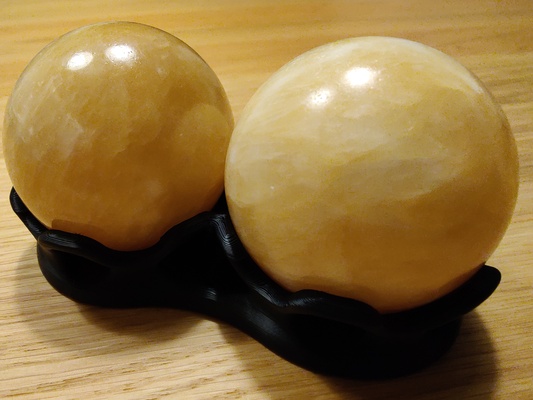 baoding bolas ficar pé diâmetro by demek3d arte modelos pedra 3d print model - Mito3D