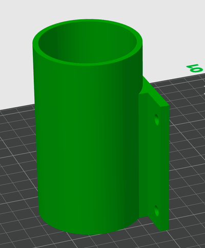 silicone tubo titolare supporto by iannussey utensili mano 3d print model - Mito3D