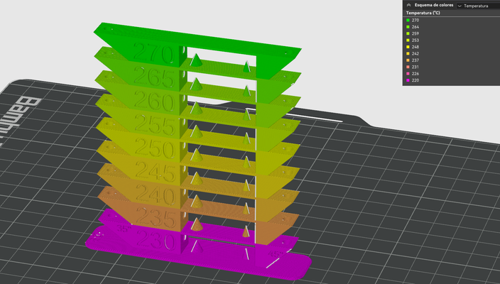 temp kule abs asa 230 270 yeniden karıştırılmış by borjasard 3d yazıcı ölçek modeller kalibrasyon sıcaklık bambulab p1 dizi p1s kalibre etmek 3d print model - Mito3D