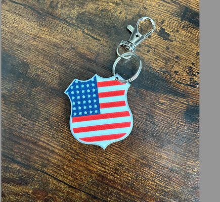 american badge by slowpoke's workshop art 2d police usa army patriotic patriots enforcer multy color respect honor 3d print model - Mito3D