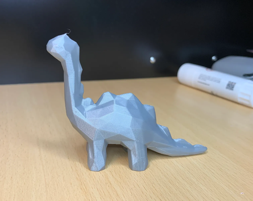 poly cute dinosaur toy remixed by restoredoctor art sculptures polygon animal sculpture dino 3d print model - Mito3D