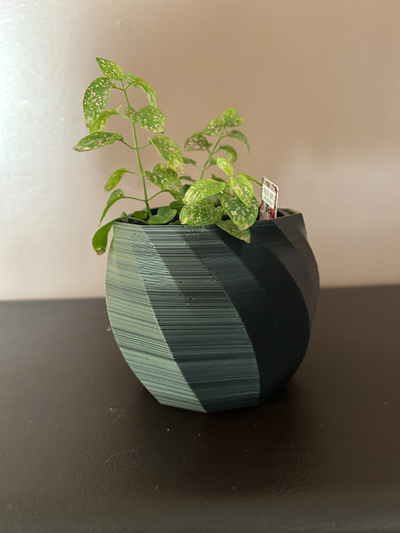 blume topf by designs haushalt dekor pflanze pflanzer 4 zoll vase modern klassisch 3d print model - Mito3D