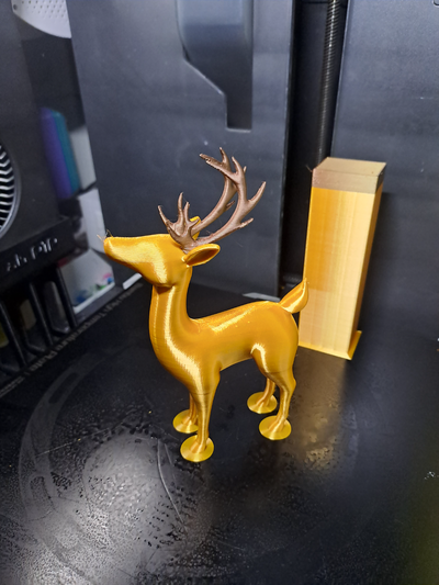 deer remixed by poli27 household decor 3d print model - Mito3D