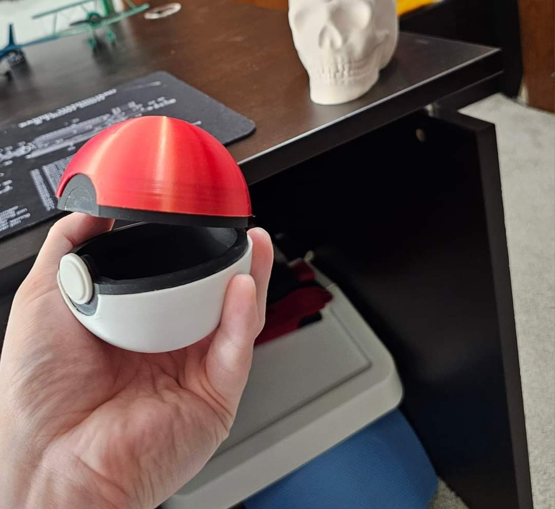 fully printable pokeball set by r c 3d props & cosplays poke ball pokemon ultra great master ultraball greatball masterball 3D print model - Mito3D