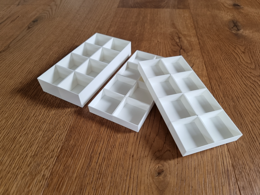 empilhável 4x2 caso bainha by tufvesson casa modelos classificador cubo gelo guardador caixas empilháveis impressão fácil 3d print model - Mito3D