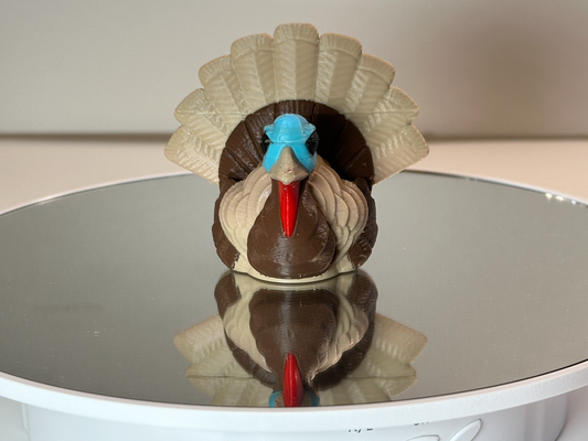 dinde by stl art sculptures action grâces décor thanksgiving 3d print model - Mito3D