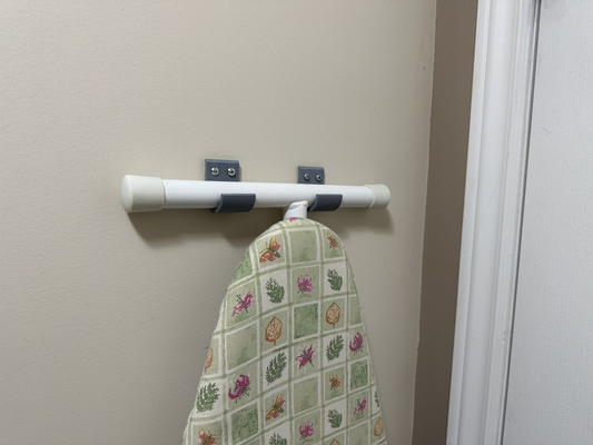 solid hook ironing board by du4 3d household house models crochet handle wall mur 3d print model - Mito3D