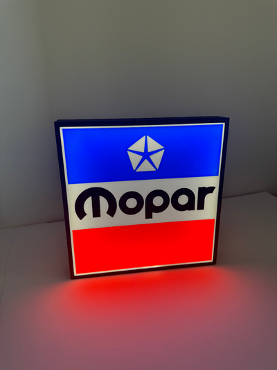 mopar light box by geoprintaus art signs & logos 3d print model - Mito3D