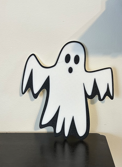 ghost by slowpoke's workshop art 2d halloween holloween night dead multy color friendly 3d print model - Mito3D