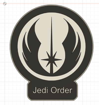 jedi order light-up sign by xeebo00 art signs & logos star wars 3d print model - Mito3D