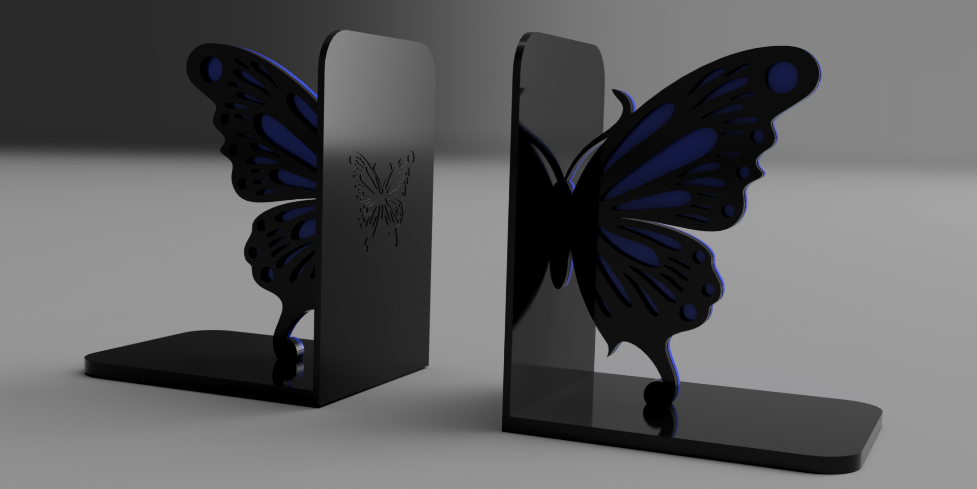 papillon serre livres by lindnjoe ménage décor bookstop 3D print model - Mito3D