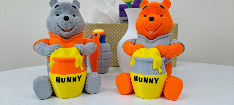 pooh all in one remixato by dukuby arte modelli 3d print model - Mito3D