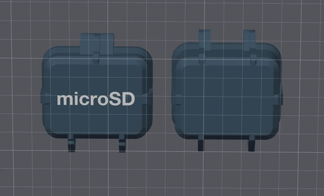 microsd kart kutu metin yeniden karıştırılmış by nikolay79 araçlar organizatörler durum kılıf sağlam mikro sd 3d print model - Mito3D