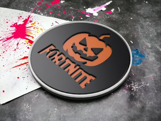 halloween fortnite coaster by meatbag household decor homedecor 2023 protection drink 3d print model - Mito3D