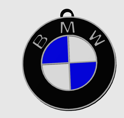 bmw logo llavero by cali 3d arte señales logos 3d print model - Mito3D