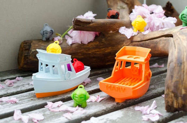 marv - a small yacht marvin by vandragon de toys & games bath bathtub benchy boat boats children childrenstoy floating floats kids ship ships swim water 3d print model - Mito3D