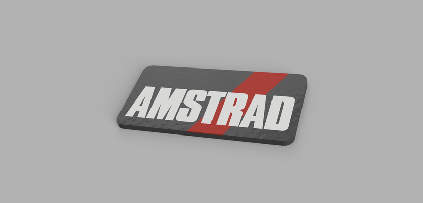 amstrad logo by stamatis sarlis moda modelli 3d print model - Mito3D
