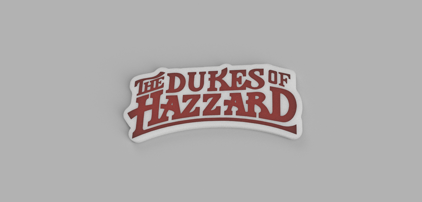 dukes of hazzard logo by stamatis sarlis art models 3d print model - Mito3D