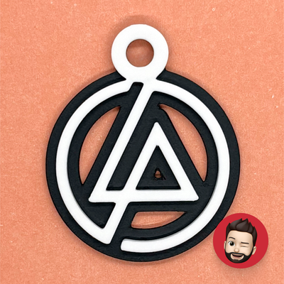 bands linkin park keychain by nicodeimos art coin & badges band music original pop rock key ring rings chain chains keychains keyring keyrings ear ears earring earrings magnet magnets 3d print model - Mito3D