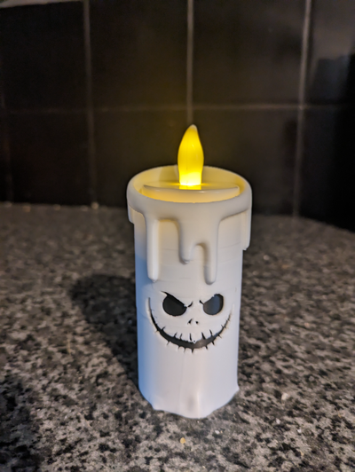 no ams jack skellington halloween candle by cruse2382 household decor nightmare christmas 3d print model - Mito3D