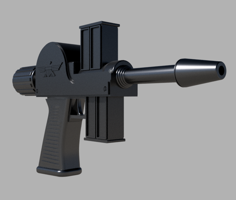 legislatore mk1 versione 2 by impero merc oggetti scena cosplay replica arma giudice dredd accessorio cosplayprop pistola blaster 2000 ad 3d print model - Mito3D
