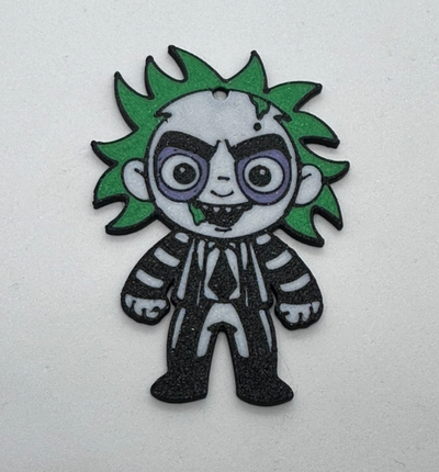 beetlejuice chibi keyring by raynors workshop fashion models keychain 3d print model - Mito3D