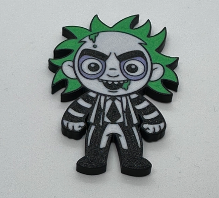 beetlejuice chibi aimant by raynors atelier ménage décor 3d print model - Mito3D