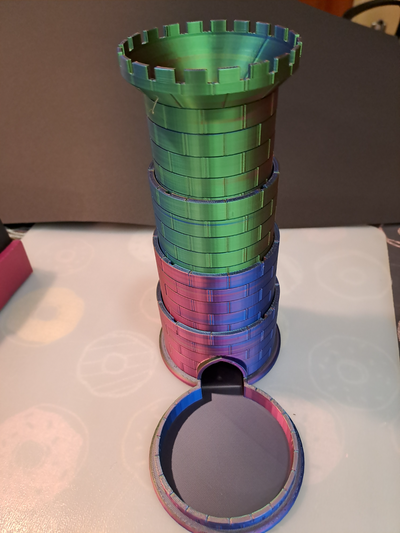 collapsible dice tower by poli27 toys & games 3d print model - Mito3D