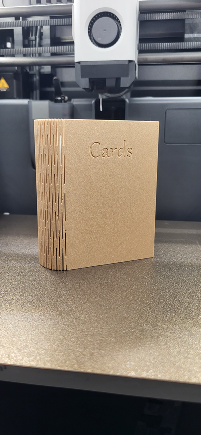 impressão in colocar livro cartão suporte armazenamento caixa by denteme brinquedos jogos uno dobrável 3d print model - Mito3D
