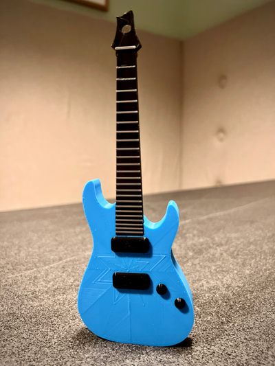 électrique guitare multicolore modèle by citronniers art modèles aile télécaster 3d print model - Mito3D