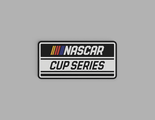 nascar cup series sign by jkhutchking art 2d racing 3d print model - Mito3D