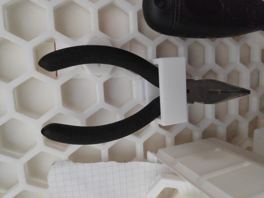 pequeno alicate suporte favo mel parede hsw remixado by replica4292 ferramentas armazenamento 3d print model - Mito3D