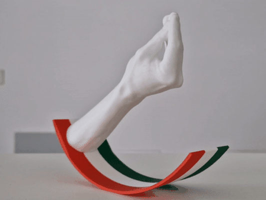 schwingen italienisch hand geste by nyx nk kunst skulpturen italien komisch stereotyp cosa möchtest scheiße 3d print model - Mito3D
