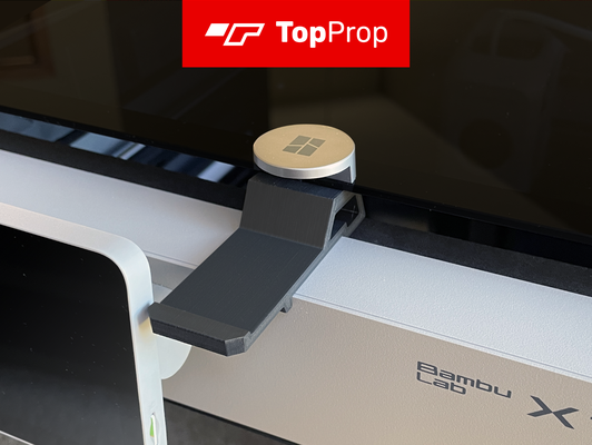 topprop - lid lifter vent glass by jdjdjd 3d printer accessories p1s p1p x1c x1e prop proptop propup cover riser 3d print model - Mito3D