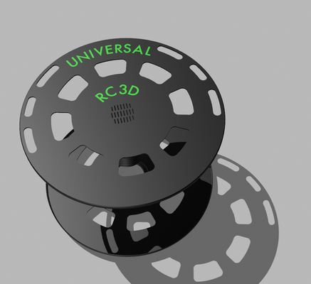 universale cartone bobina adattatore by rc3d r c 3d stampante accessori 3d print model - Mito3D