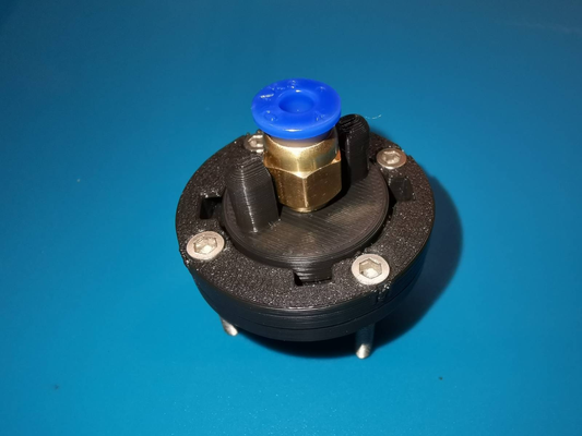 v2 out - ptfe quick-connector to drybox bayonet-lock by stax2391 3d printer accessories dry pfte connector coupler quickrelease quickchange quick quickconnect 3d print model - Mito3D