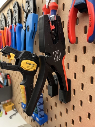 knipex 1242195 skadis suporte by rene82 ferramentas ikea pegboard pegboardmount danos porta chaves danificado skadisnut 3d print model - Mito3D